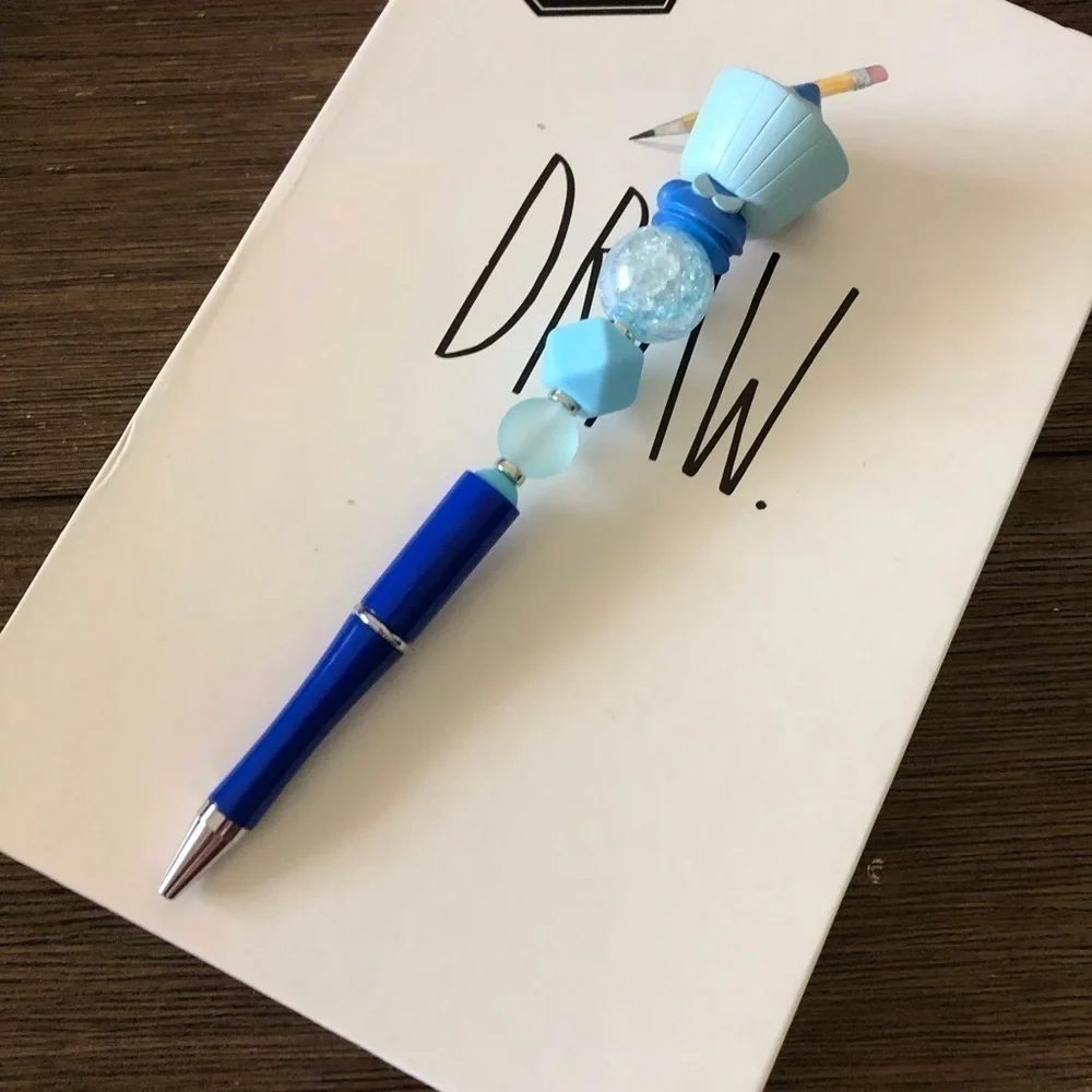 Disney Doorables: Sleeping Beauty: Merryweather handmade beaded pen